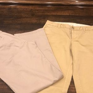 COPY - Two pairs Broken In boyfriend chinos!